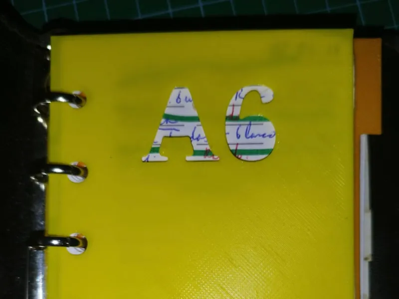 Separador de hojas para archivador de 13cm