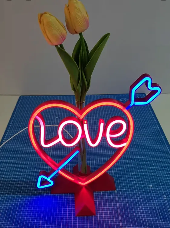 Neon LED Heart Sign