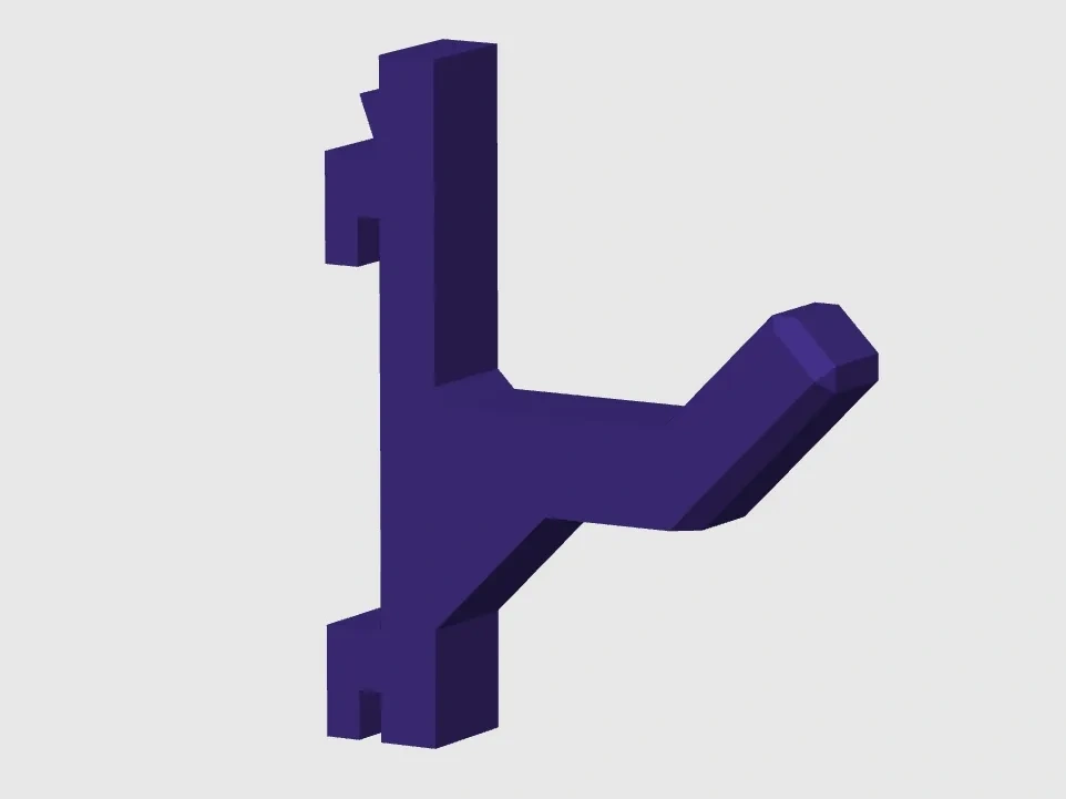 自紧固洞洞板挂钩Pegboard hook with a unique snapfit design