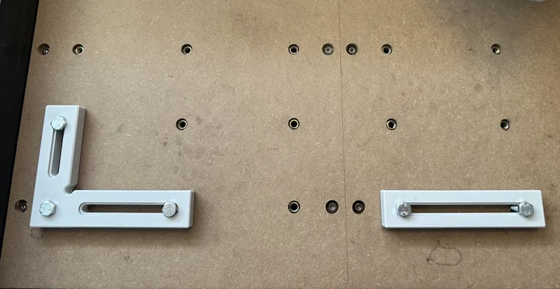 Corner and side reference blocks for TTC-450 CNC