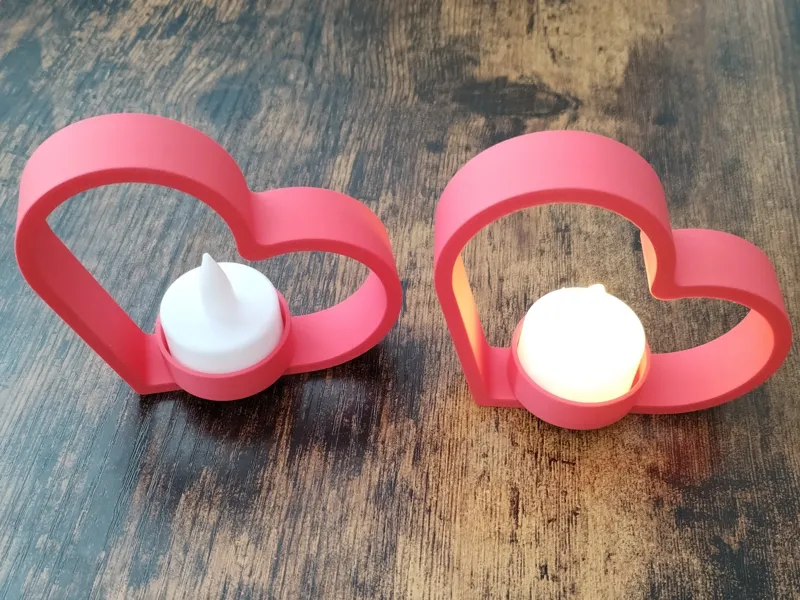 Heart with led lights