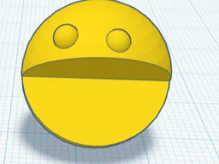 Ball guy with big mouth and eyes