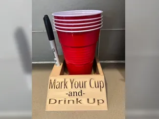 Plastic Cup and Sharpie Holder 