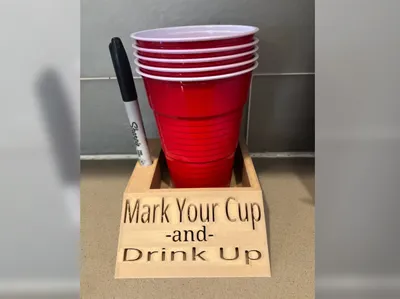 Plastic Cup and Sharpie Holder 