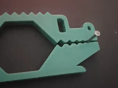 Nail Screw Holder Crocodile