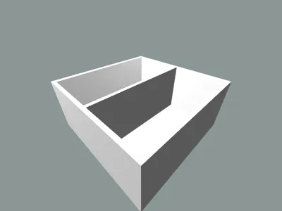 Box with partition
