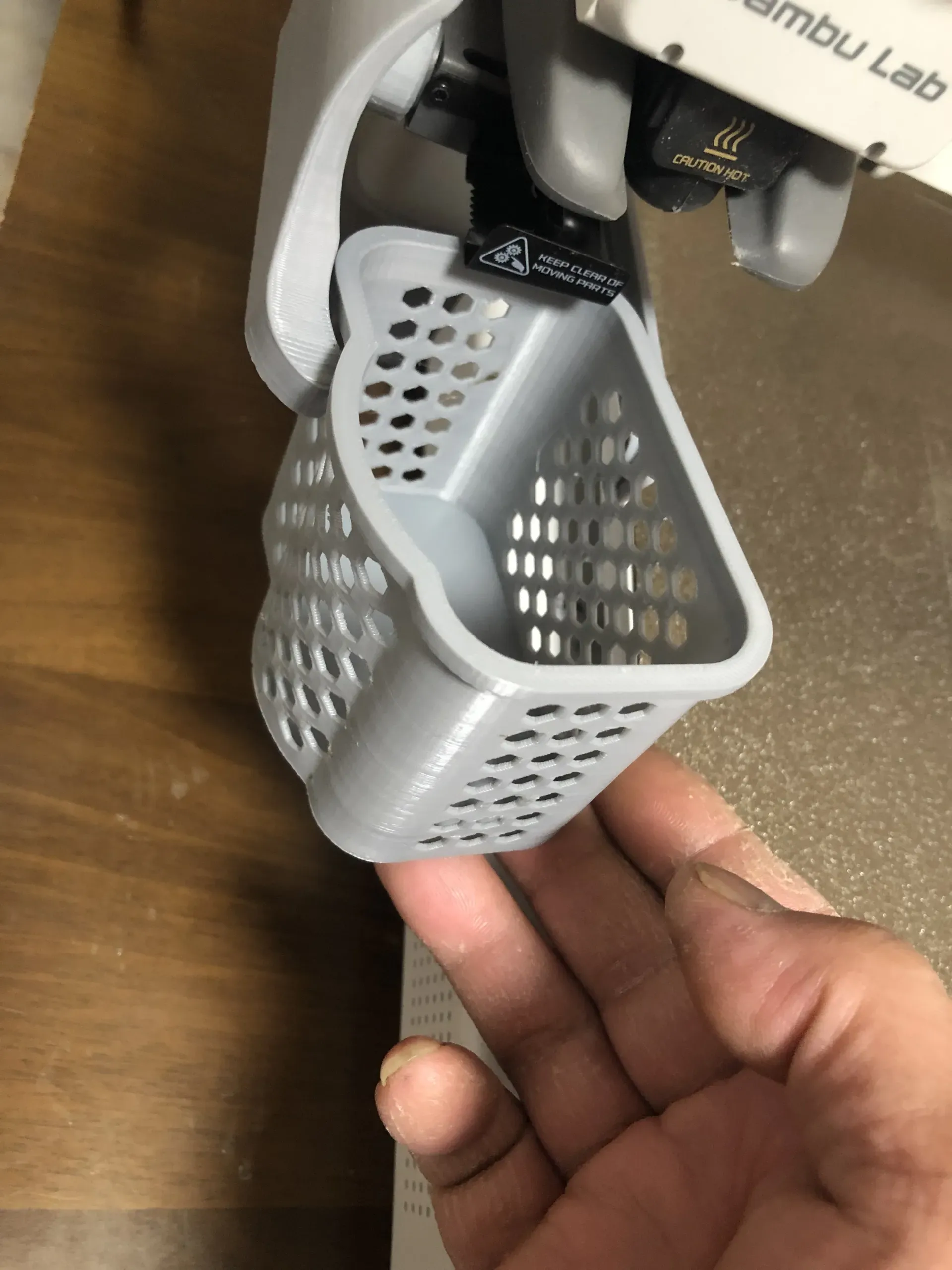 U-shaped snap-fit design