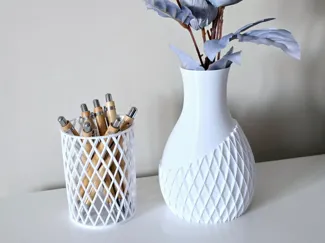 Vaso moderno con trama