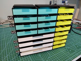 Labels for Fast-Printing Modular Drawer System