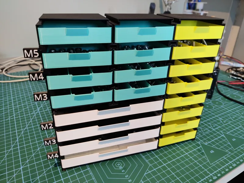 Labels for Fast-Printing Modular Drawer System