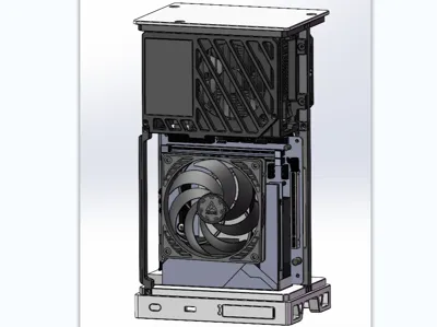 Semi Open C1 (A4 Vertical Standing Graphics Card Printing Version) V1.5