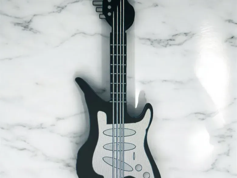 Guitar keychain