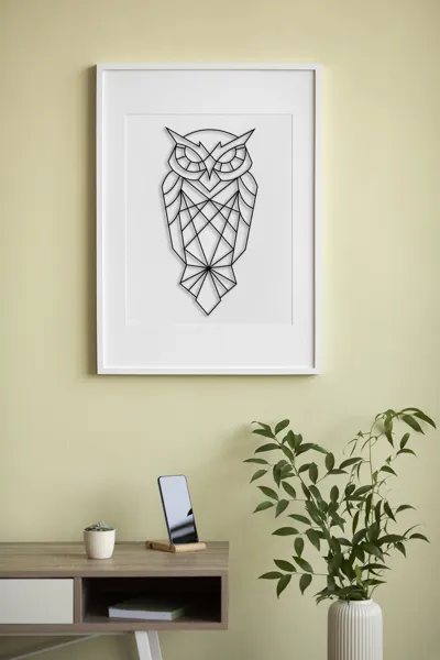 Geometric Owl Wall Art