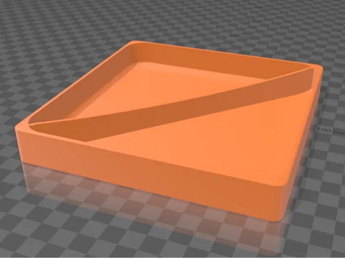 Square Catchall Tray Divided