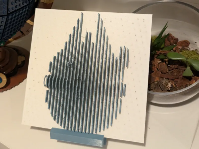 Layered Millennium Falcon Sculpture