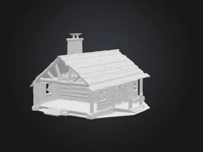 house of wood or cabin