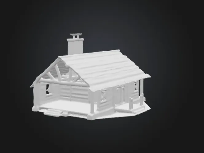 house of wood or cabin