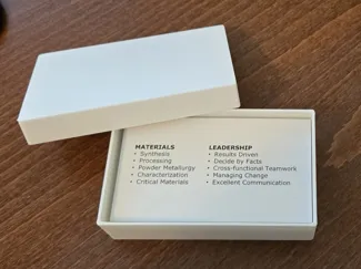 Business card box (US sized)
