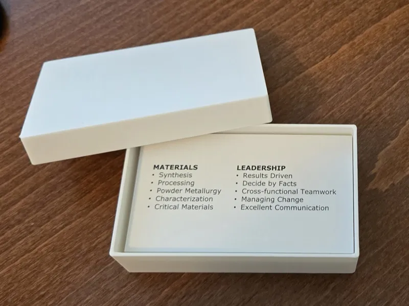 Business card box (US sized)