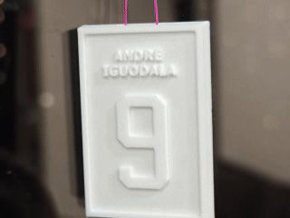 NBA球衣退役纪念牌ANDRE IGUODALA 车挂 车饰 挂件 摆件
