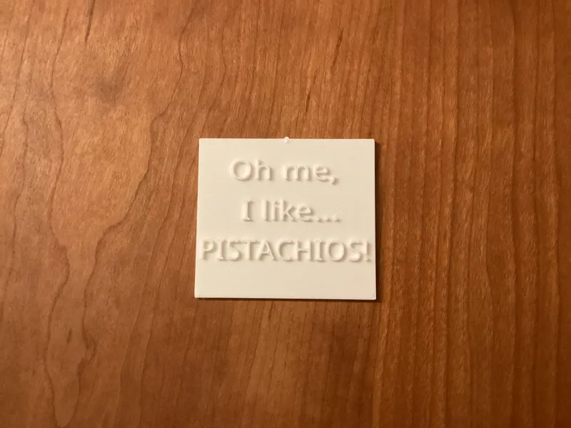Minimalist Pistachio Sign