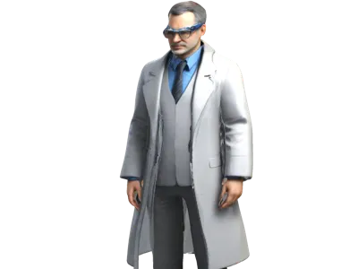 Professional Lab Coat Character