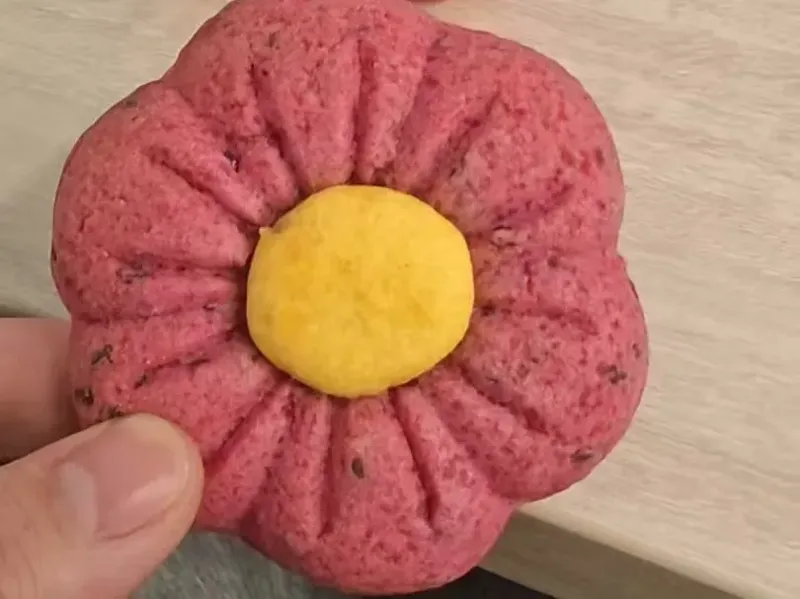 赛百味鲜花曲奇冰箱贴