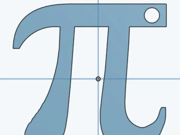 Pi Symbol Keyring