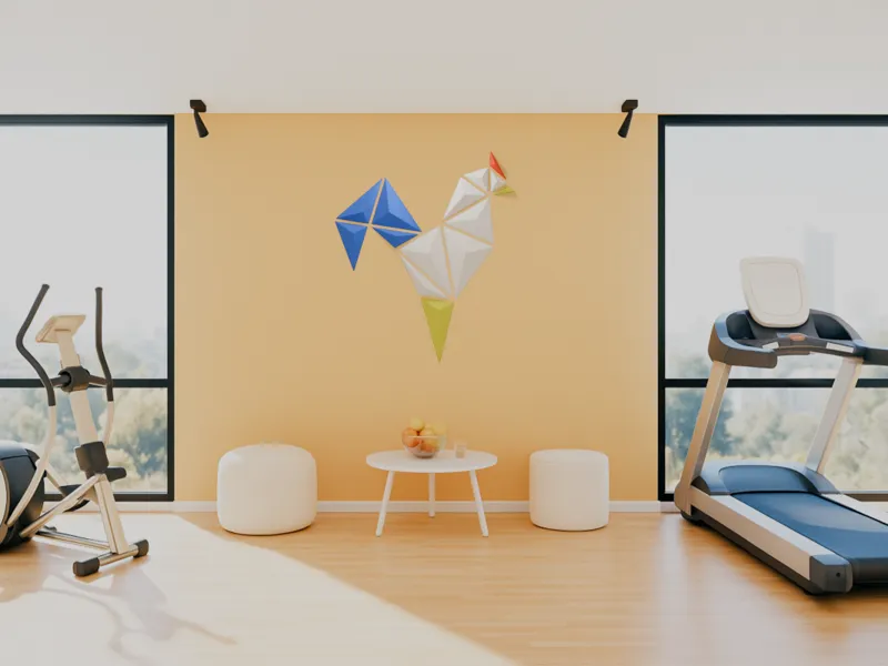 Minimalist Rooster wall art