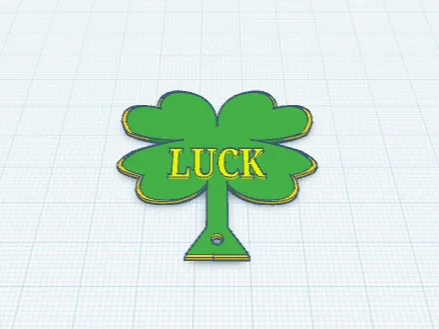 Four Leaf Clover Luck Key Chain