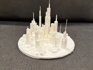 Futuristic City with Skyscrapers