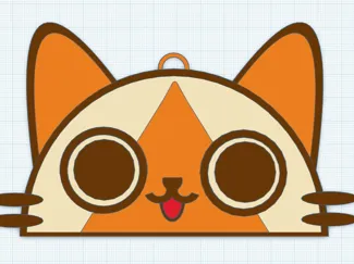 Monster Hunter Palico Icon Keychain