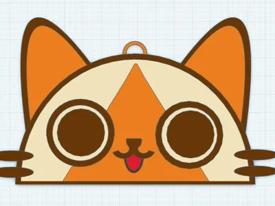 Monster Hunter Palico Icon Keychain
