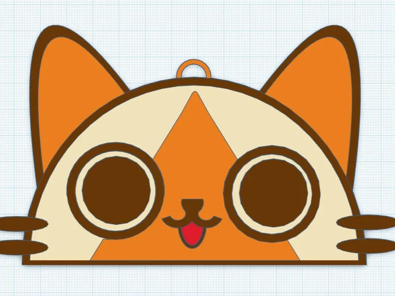 Monster Hunter Palico Icon Keychain