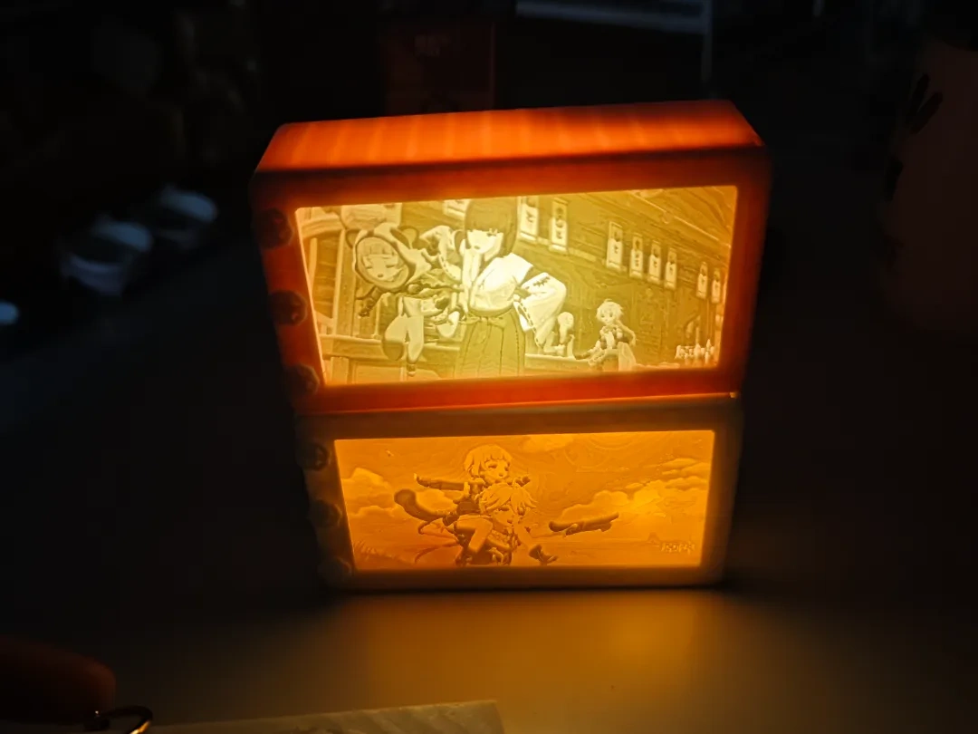 浮雕画片手持小灯_原神早柚