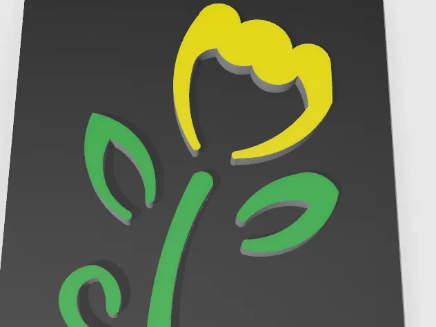 Flower wall art