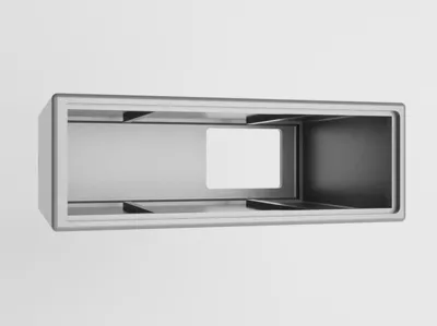 1 din desk radio case