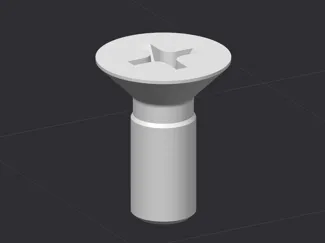 countersunk flat head screw 