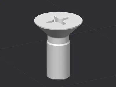 countersunk flat head screw 