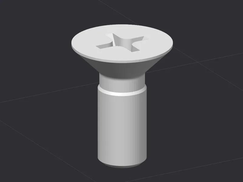 countersunk flat head screw 