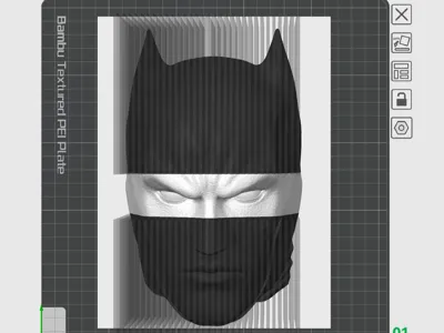 Layered Batman Sculpture