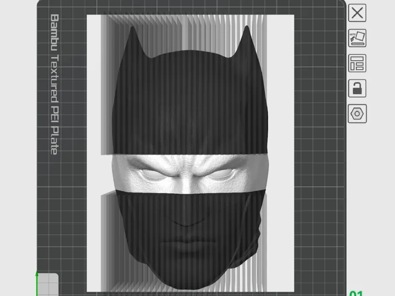 SCULTURA STRATIFICATA DI BATMAN