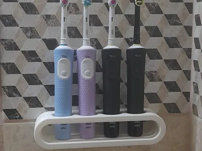 Detachable oral b stand for 4 people