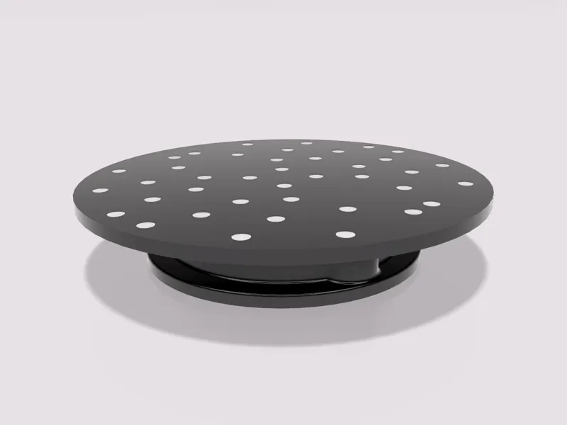 Piattaforma girevole per sacanner 3D