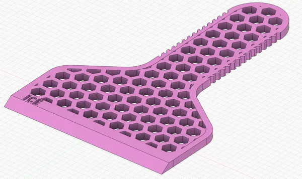 Grattoir à glace poignée hexagonale