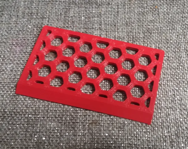 Grattoir à glace format carte hexagonal