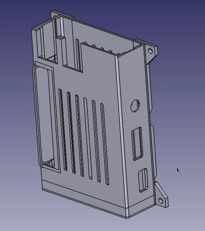 Orange pi 3b v2.1 case with supports and button