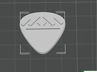 Guitar pic with grip