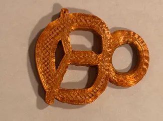 Pretzel Keychain