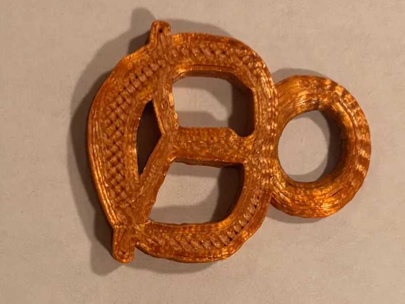 Pretzel Keychain